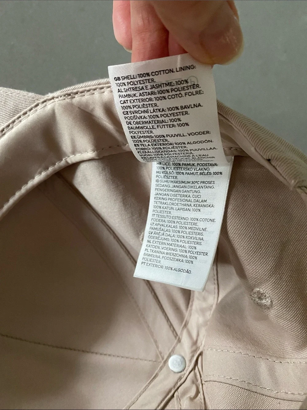 Beige Taupe Nude Baseball Cap Women’s XS/S Zara Mango H&M